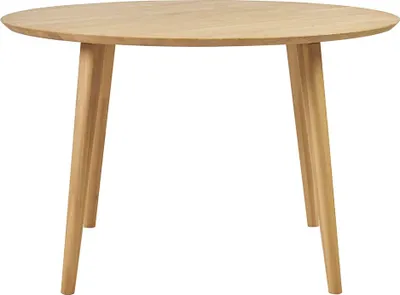 Produktbild von Miliboo - Runder Esstisch aus hellem Eichenholz massiv D120 cm OKSANA