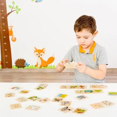 Produktbild von Beleduc Holzpuzzle Tiere Lernspiel für Kinder 30 Teile