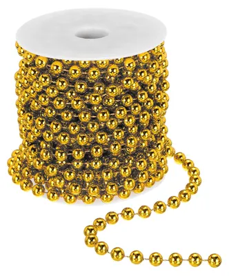 Perlenkette 10 m, 8 mm, dunkelgold, für Deko & DIY
