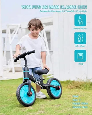 Produktbild von Kleinkind-Lernfahrrad mit Stuetzraedern und abnehmbaren Pedalen