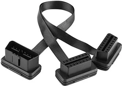 Produktbild von DEWIN OBD2 Kabelstecker, Auto Diagnosekabel 16 pin 2 in 1 Konvertiertes Kabel Diagnoseverlängerungskabel Steckeradapter