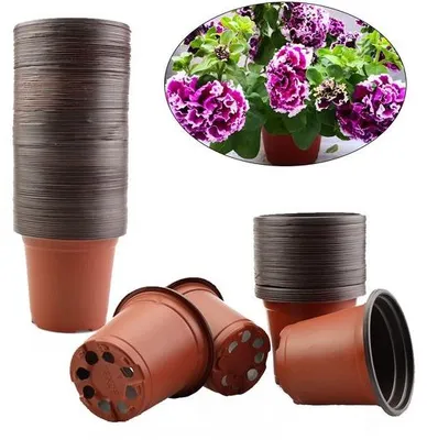 Zdjęcie produktu dla Allecto - Doniczka plastikowa - Małe doniczki do uprawy - 100 sztuk - 9 cm