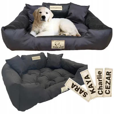 Produktbild von KingDog Wasserfestes Hundebett Personalisiert Größe S
