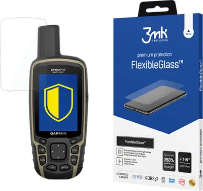 Produktbild von 3mk Display Hybridglas FlexibleGlass für Garmin GPSMap 65 0,3mm 7H
