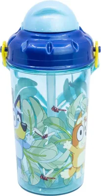 Image de Bluey Gourde pour enfants 465ml avec paille et sangle de transport