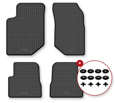 Productafbeelding van Rubberen automatten voor Citroen C4 X vanaf 2020 (hatchback/sedan) – 4-delig, zwart, op maat – Wielganizator Semi-Universal