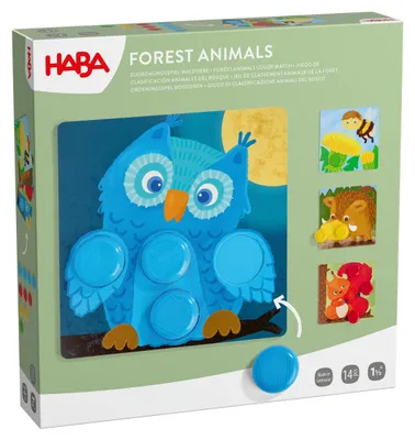 Produktbild von HABA Zuordnungsspiel Waldtiere – Montessori Lernspiel ab 18 Monaten, Holzspielze