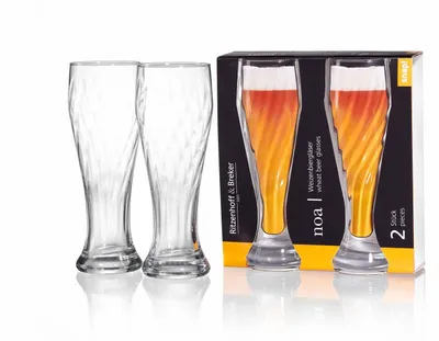 Productafbeelding van Bierglazen - Weizenbierglas - 500 ml - Set van 2 - Helder glas