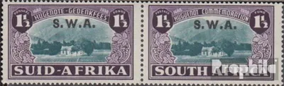Produktbild von Briefmarken Namibia - Südwestafrika 1939 Mi 214-215 waagerechtes Paar postfrisch Hugenotten