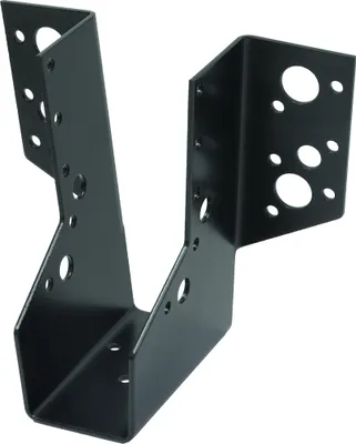 Immagine prodotto di Scarpetta per travi nera zincata con capocorda esterno per travi 38 x 120 mm - al pezzo