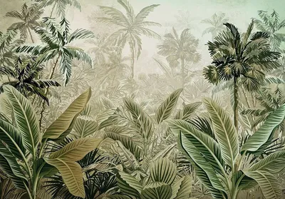 Obrázok produktu pre Amazonia džungľa (368x254cm - 4 panely) les príroda rastliny obývacia izba spálňa tapety netkané tapety latexová tlač UV odolné bez zápachu vysoké rozlíšenie pripravené na zavesenie