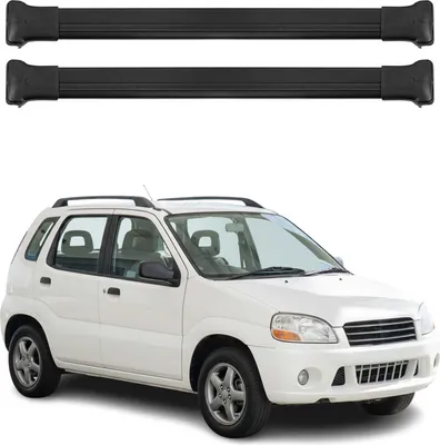 Produktbild von Dachträger Grundtäger für Suzuki Ignis mk1 2000-2008 5-Tür 75kg Alu Schwarz 2x