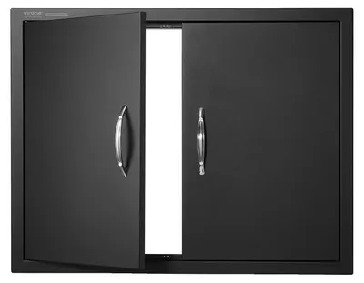 Obrázek produktu pro Přístupová dvířka ke grilu VEVOR, 788 x 610 x 46 mm, dvojitá dvířka venkovní kuchyně, dvířka se studenou deskou v jedné rovině, svislá dvířka na stěnu s madly, pro grilovací ostrůvek, grilovací stanici, venkovní skříňku