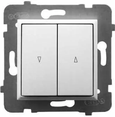 Image de Interrupteur De Volet Roulant Blanc Ospel Aria