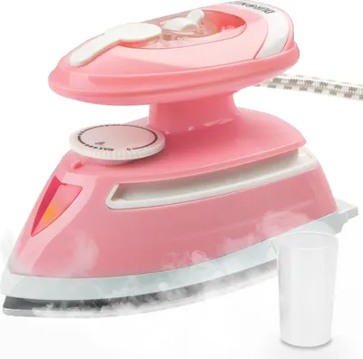Produktbild von Duronic SI4 PW Mini Reisebügeleisen, 420W Mini Bügeleisen, Dampfbügeleisen 30ml Wassertank, kleines Reisebügeleisen dampf, Handbügeleisen Keramikfläche, für Kleidung nähen, 2 Betriebsspannungen