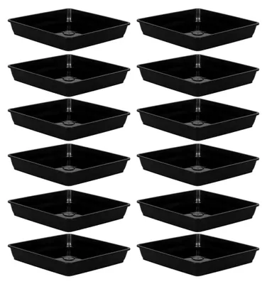 Produktbild von 12 Stück Blumentopfuntersetzer aus Kunststoff für Pflanzen