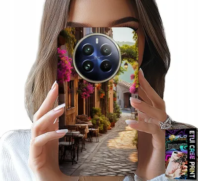 Image de Etui Do Realme 12 Pro - Malownicza Uliczka Z Kawiarnią + Folia