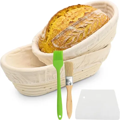 Obrázok produktu pre Ošatky na chlieb set 2 ks, ratan, pre domácich pekárov