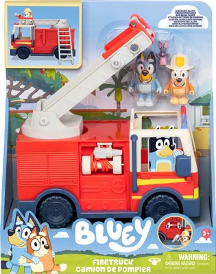 Produktbild von TM Toys Moose Bluey Modrá hasičská sada s 2 figúrkami