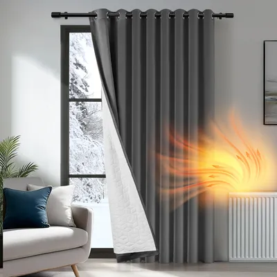 Verdunkelungsvorhang 280×245 cm, Dunkelgrau, 1 Paneel