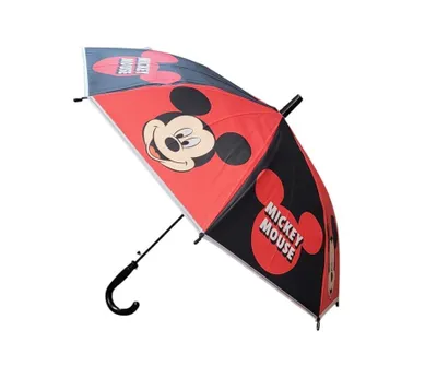 Produktbild von Mickey Mouse Regenschirm - Schwarz und Rot