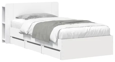 Immagine prodotto di Telaio del letto con storage con testiera Bianco 80 x 200 cm