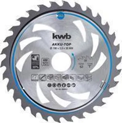 Immagine prodotto di kwb 586954 Hartmetall Kreissägeblatt 190 x 30 x 1.3 mm Zähneanzahl: 30 1 St. (586954)