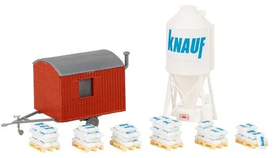 Produktbild von Faller H0 180389 Gipssilo und Bauwagen 1:87