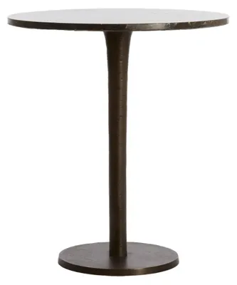 Immagine prodotto di Tavolino PAZO in marmo marrone scuro - Ø48x53 cm