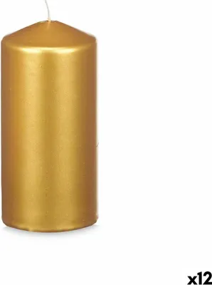 Obrázek produktu pro Zlatá svíčka 7 x 15,5 x 7 cm (12 kusů)