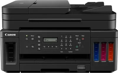 Produktbild von Canon PIXMA G7050 MegaTank, Tintenstrahl, Farbdruck, 4800 x 1200 DPI, Farbkopieren, A4, Schwarz