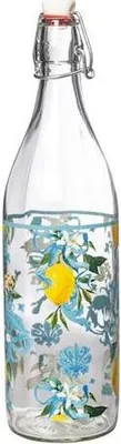 Image de Bouteille en verre décoré de Sicile lt. 1