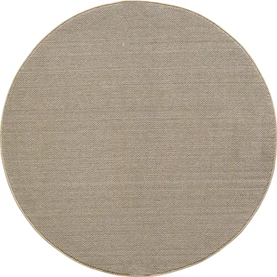 Produktbild von Teppium Teppich Wohnzimmer Uni Meliert Cut-Loop Design Kurzflor Modern Teppich Einfarbig Robust Pflegeleicht, Grösse: 200 cm Rund