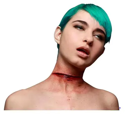 Image de Mom, Latex, cicatrice au cou, multicolore. Enfants, multicolore, taille unique