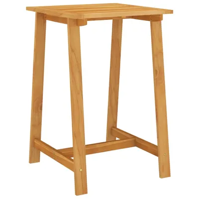 Image de Table haute de jardin The Living Store 70 x 70 x 104 cm en bois massif d'acacia