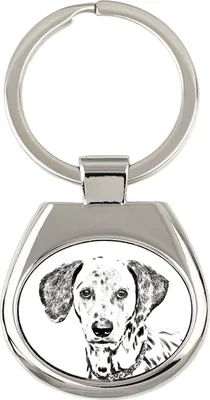 Zdjęcie produktu dla Dalmatyńczyk, Wyżeł dalmatyński - brelok do kluczy z psem, breloczek z nadrukiem, personalizowana przywieszka marki Art-Dog