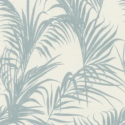 Produktbild von Rasch Vliestapete Deco Style Palmblätter türkis 10,05 x 0,53 m