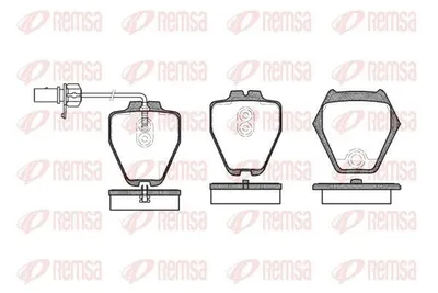 Produktbild von REMSA Bremsbeläge Satz Vorne Bremsklötze für VW PASSAT Variant (3B6) 0752.02