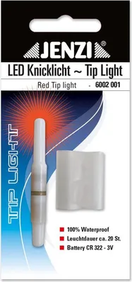 Produktbild von Jenzi LED Knicklicht Tip Light red