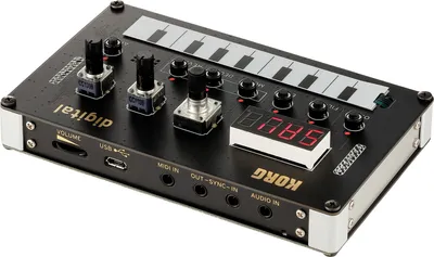 Produktbild von Korg NTS-1, Digitaler Synthesizer, Schwarz, USB, 129 mm, 78 mm, 39 mm
