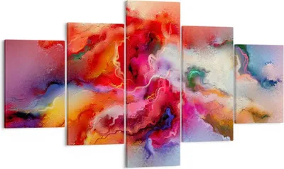 Produktbild von Bild auf Leinwand - Leinwandbild - Abstraktion modern - 125x70cm - Wand Bild - Wanddeko - Leinwanddruck - Bilder - Kunstdruck - Wanddekoration - Leinwand bilder - Wandkunst - EA125x70-4035