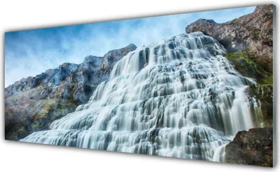 Produktbild von Glasbilder 125x50 Wandbild Druck auf Glas Watterfall Natur