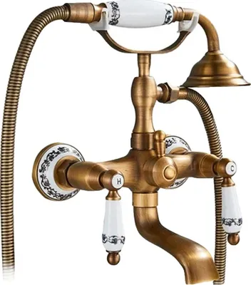 Obrázek produktu pro Vanové sprchové baterie, ovládání dvěma rukojeťmi, klasický design, starožitnost