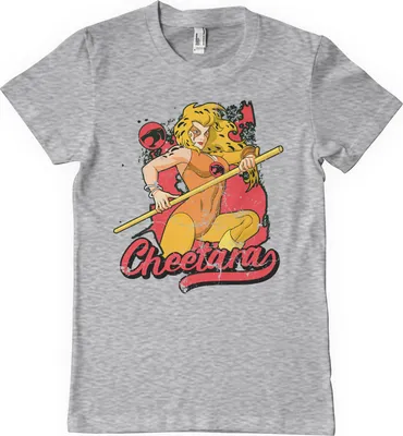 Produktbild von Thundercats - Cheetara Distressed T-Shirt - Medium - HeatherGrey