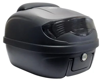 Produktbild von S-Line Matt-Schwarzes Topcase 29 Liter mit Universalplatte und Rückenlehne