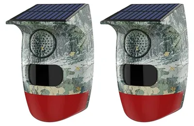 Immagine prodotto di Allarme con sensore di movimento, rilevamento a infrarossi PIR, compatibilità con la domotica, sirena di allarme 2PC