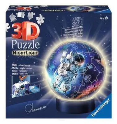 Image de Ravensburger Puzzle 3D Ball 72 p illumine - Les astronautes