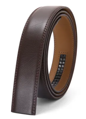 Produktbild von SAMTOBELY Herren Gürtel Ratsche Automatik Gürtel für Männer 35mm Breit Ledergürtel, 1 3/8" Ohne Schnalle