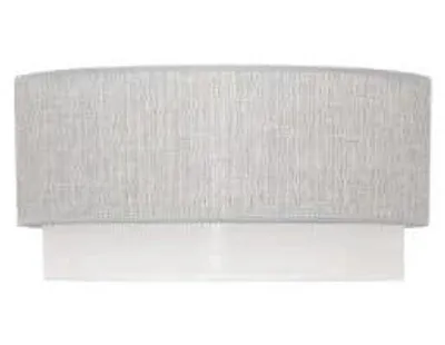 Hängeleuchte grau/weiß 40 cm mit Diffusor