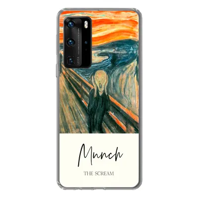 Produktbild von MuchoWow® Handyhülle Schutzhülle Hülle für Huawei P40 Pro Der Schrei - Edvard Munch - Alte Meister Silikon Softcase Handy Hülle - Schutz